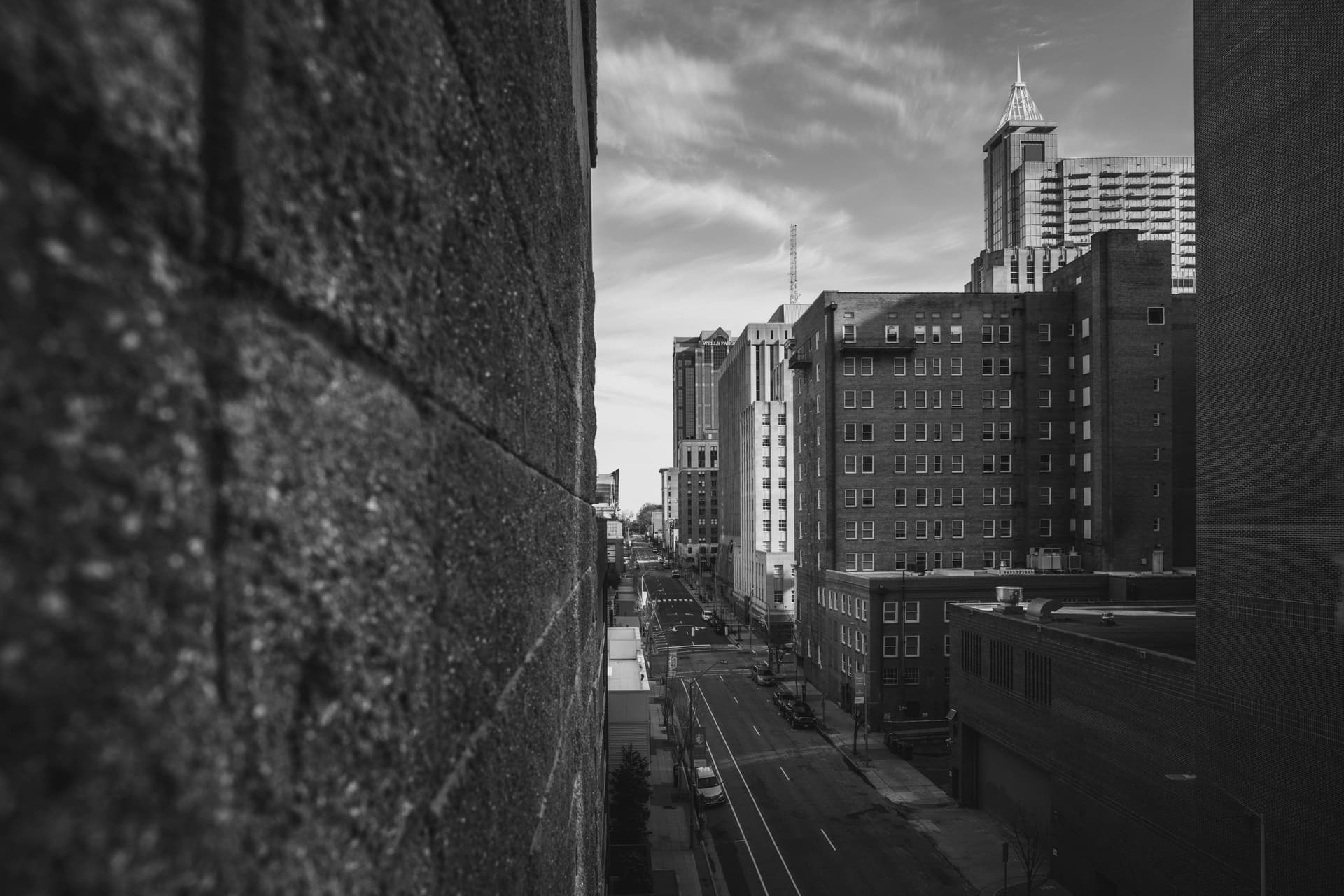 Downtown Raleigh skyline view